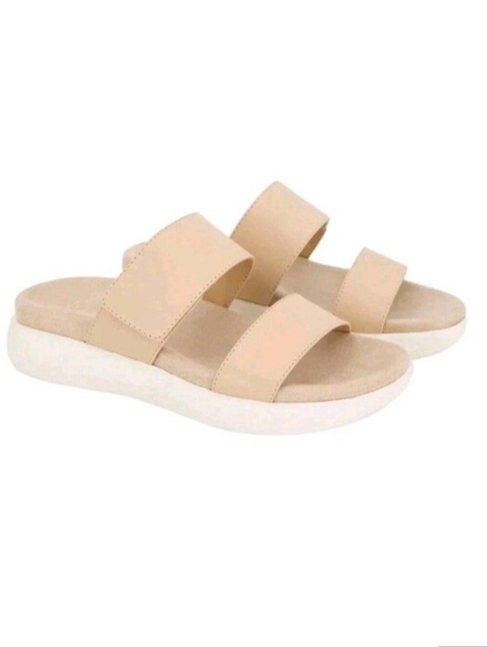 Kensie Ladies' Jipsy Double Band Sandal in Nude, Sz 9 (1714977)